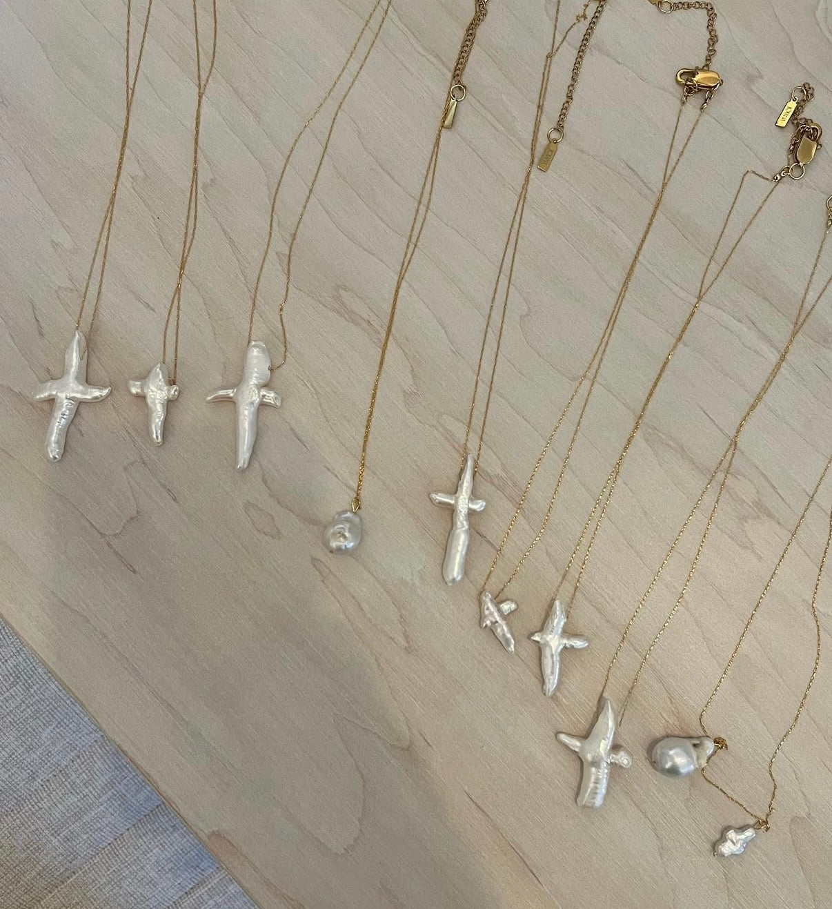 Pearl Cross Necklace