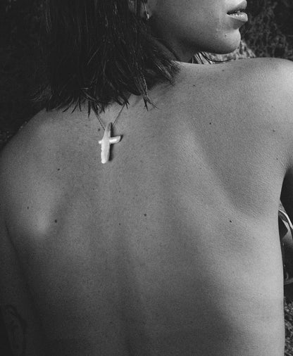 Pearl Cross Necklace