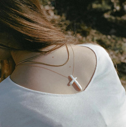 Pearl Cross Necklace